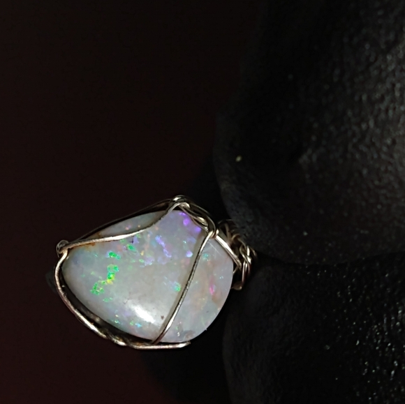 Full Spectrum Australian Opal Doublet Pendant (925) - Picture 3 of 9